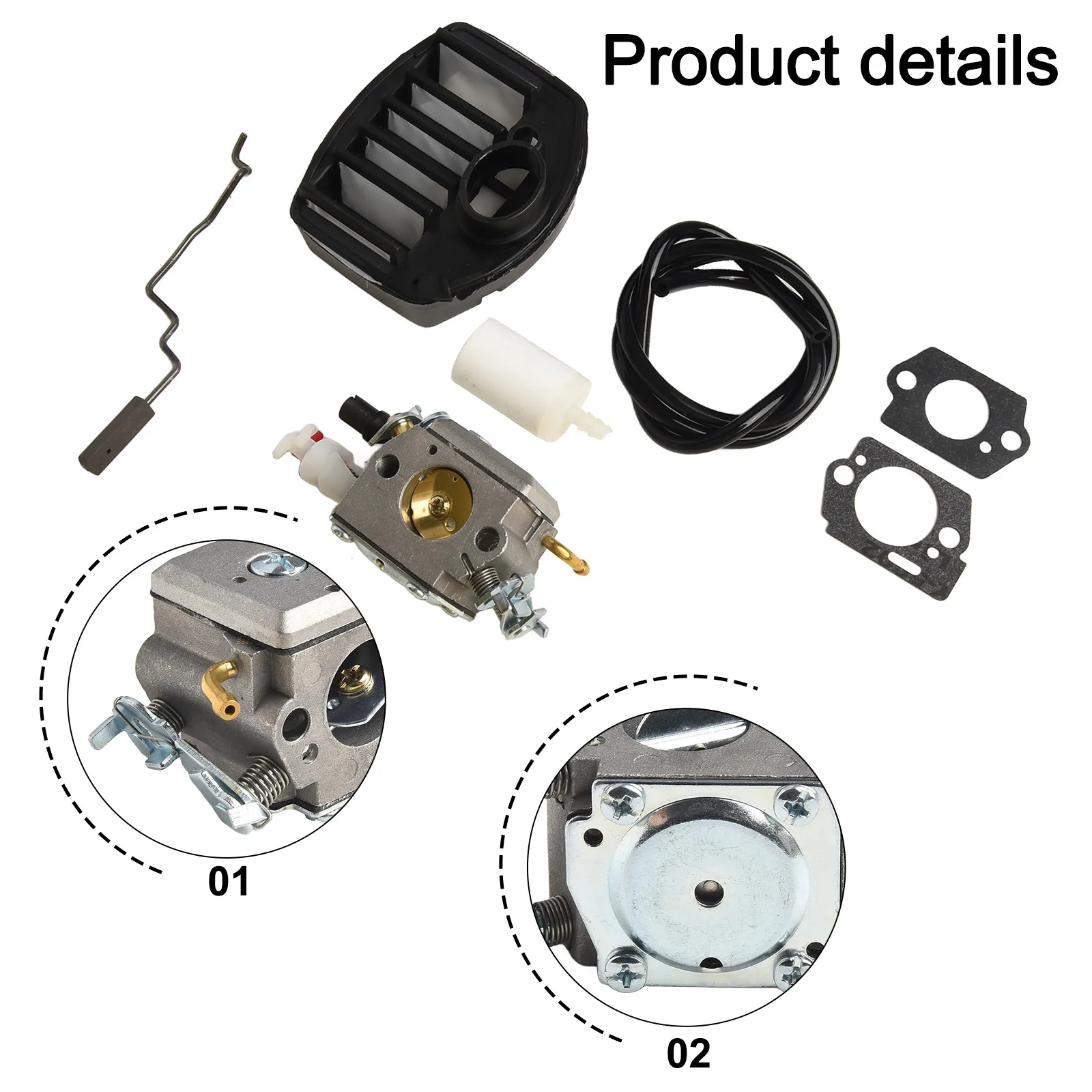 Kit completo de sintonización de carburador para motosierras 357Para y 359 que incluyen filtros y juntas para Zama C3 EL42