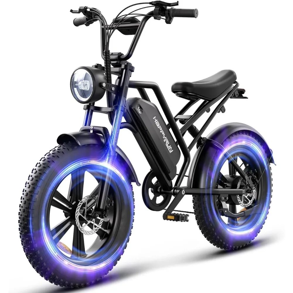 

1500W Moped Style Electric Bike | Adult eBikes - 48V 18Ah Removable Battery,32MPH Top Speed - All Terrain Fat Tire Electric Bike