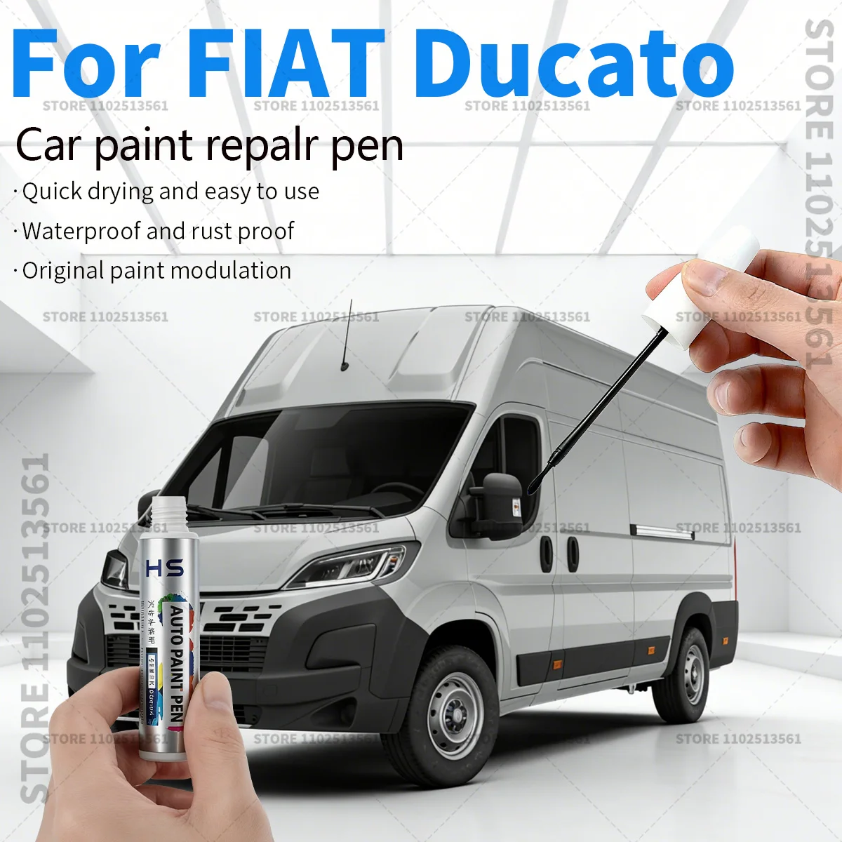 

Ручка-корректор для ремонта автомобильной краски, аксессуары для устранения царапин для FIAT Ducato 1981-2025: серый Arote, темно-синий, белый Gelato, черный, красный