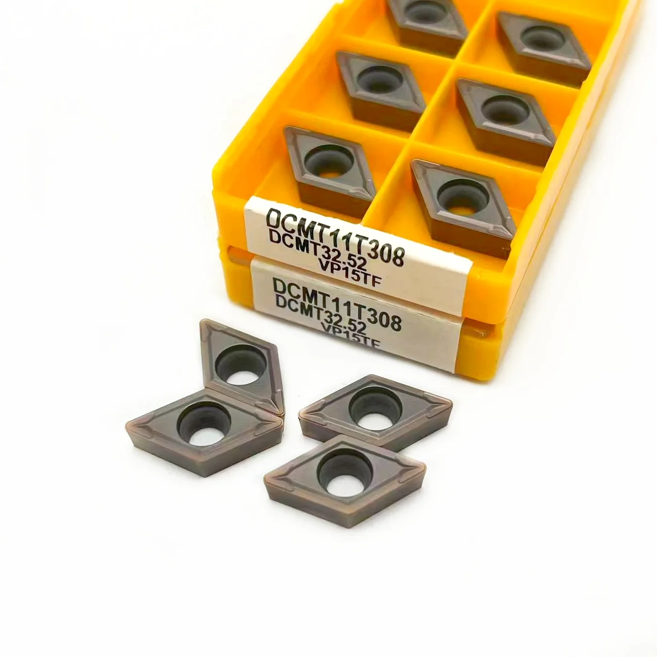 أداة تحول خارجية عالية الجودة ، مخرطة إدراج كربيد ، dcmt11tdcmt11t11t310 VP15TF UE6020 ، DCMT 11T304 DCMT 11t306 ، 10