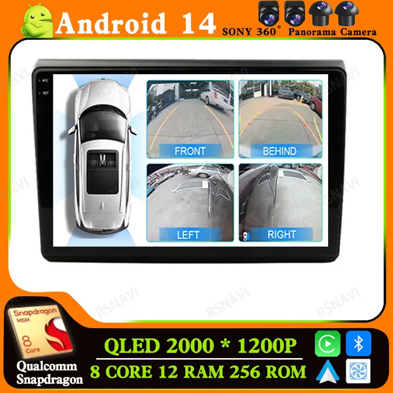 Android 14 Car Radio For Fiat Bravo 2007 - 2012 GPS Navigation DSP Stereo Viedo Player Head Unit 5G WIFI 2 DIN DVD BT 4G LTE