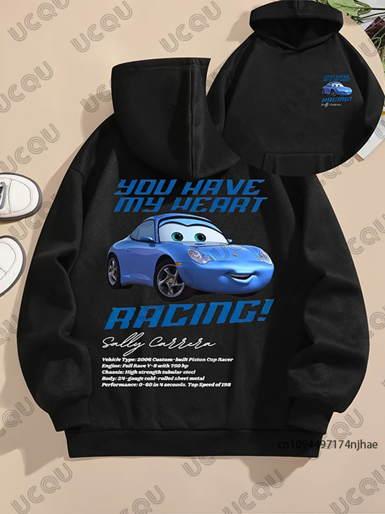 2026 The Cars Sally Felpe con cappuccio grafiche per donna Uomo Autunno Inverno Pullover a maniche lunghe Felpa casual Top per coppie oversize