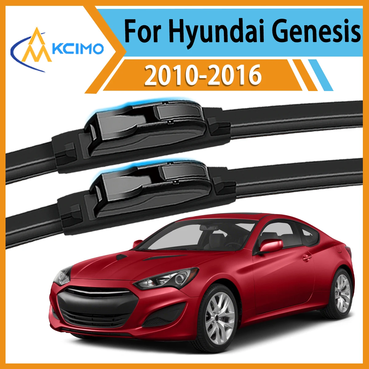 

Max Visibility Max Safety 2PCS Wiper Blades for Hyundai Genesis Coupe BK 2010 All-Season Performance Easy Install Durable Rubber