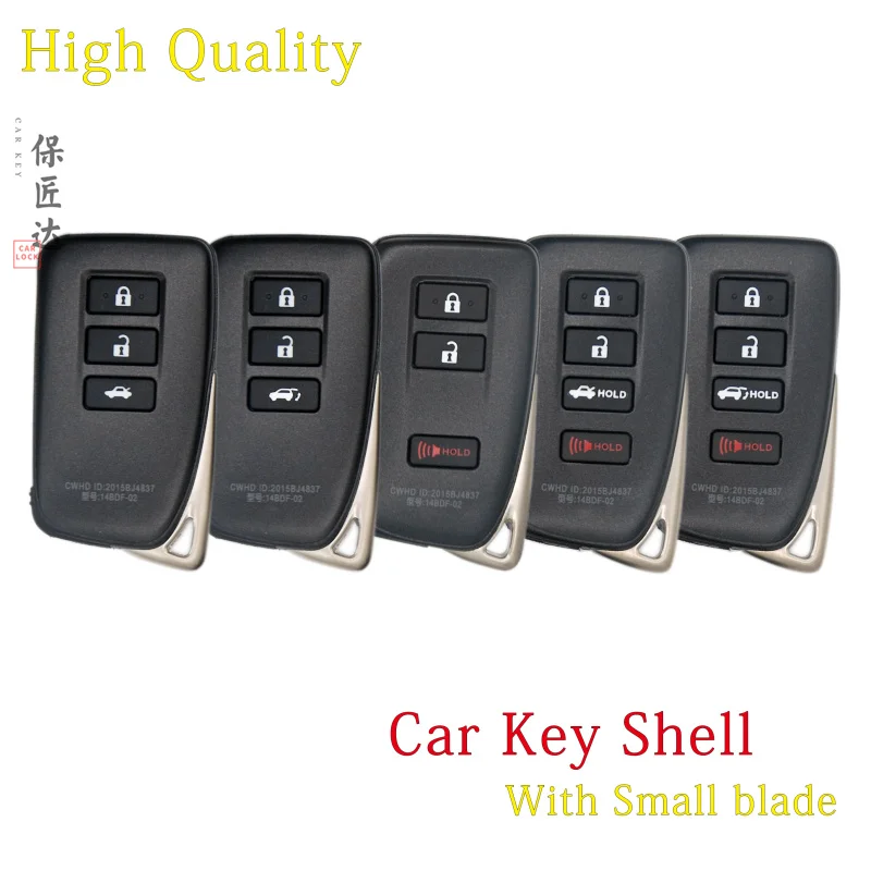 BaoJiangDd Card Remote Car Key Shell Fob Fit For Lexus ES250/300 GS300/450 NX200/300 RX300/450 LX570 XM38 VVDI Smart key shell