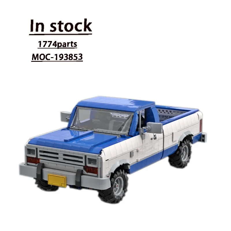 MOC-193853 New Supercar Racing Ram1990 (1st Generation) Blue Version Building Block Model1774Parts Puzzle Boy Building Block Toy