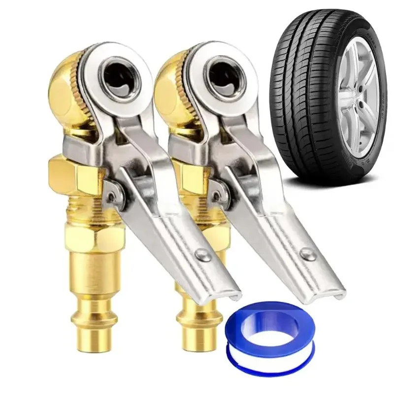 

Closed Ball Chuck 1/4inch FNPT Durable Metal Connector Thread Tire Air Nozzle for Tire Inflator Gauge Compressor Chuck type