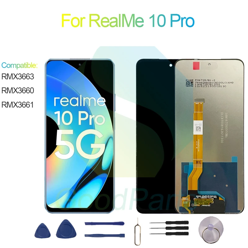 

For RealMe 10 Pro LCD Display Screen 6.72" RMX3663, RMX3660, RMX3661 For RealMe 10 Pro Touch Digitizer Assembly Replacement