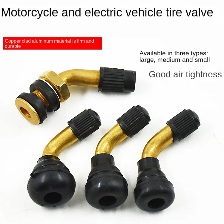 Scooters, motorcycles, electric vehicles, vacuum tire air valves, steam valves, curved tires, leak proof nozzles