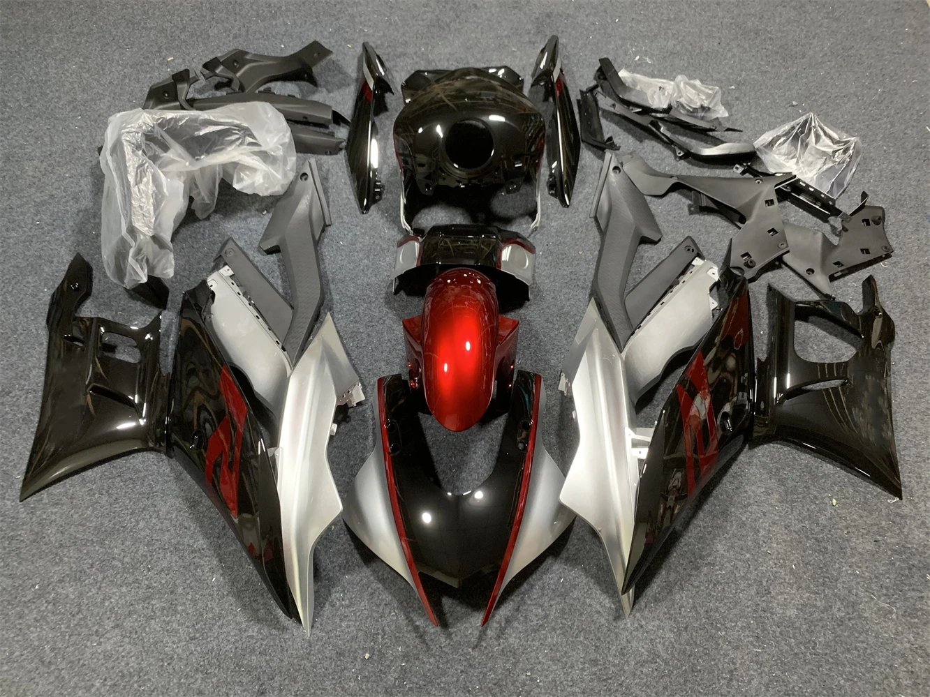 Motorcycle fairing for Yamaha R3 19 2021 22 23 year R25 2019 2020 2021 2022 2023 Body fairing Black red motorcycle housing