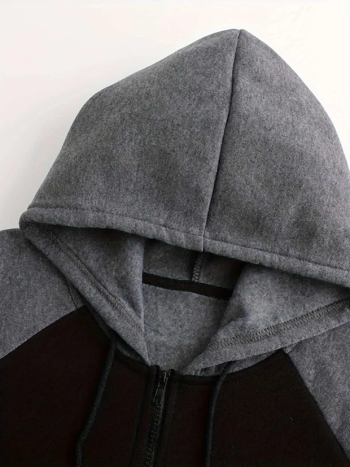 Nuevo traje con capucha con diseño de cremallera para hombre de otoño e invierno, traje deportivo informal de lana con capucha para hombre