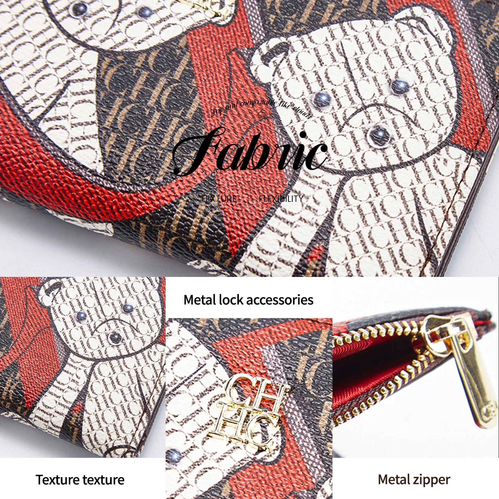 Multiple Styles Fashionable Classic Women's Wallets Cartoon Patterns Exquisite Craftsmanship Retro and Versatile