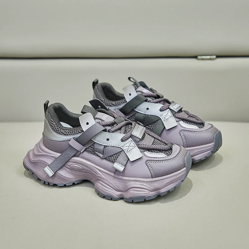 Spring & Summer Women Shoes Fashion Thick-Soled Increase Breathable Female Sneakers Sports Casual Size 35-40