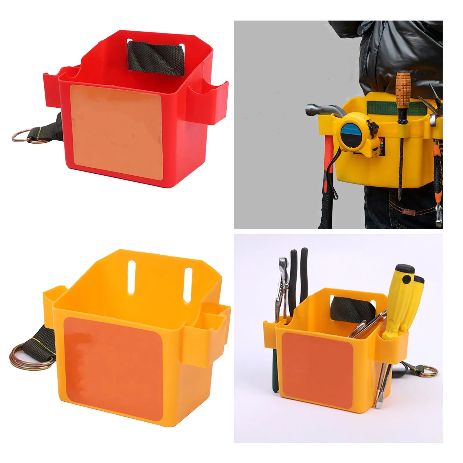 Woodworking Waist Tools Box with Belt Multifunctional Tool Belt Box for Construction Work Carpenter Decorator Renovation Work