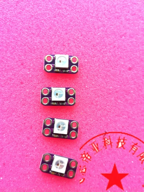 Now 1312 Breadboard Friendly RGB NeoPixel 4 Pack module Adafruit board