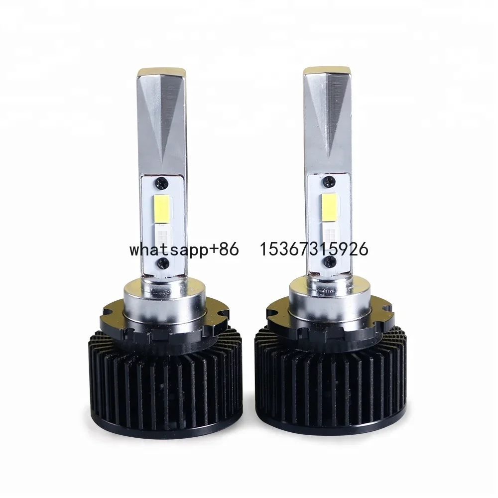 New 45W 4600LM 6000K With Blue or Red LED Devil Eye D2H Car LED Headlight Bulbs for Hella5 Bi Xenon Projector Lens Light