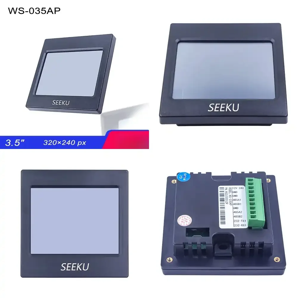 3.5 Inch HMI Display Screen for SEEKU WS-035AP ARM9 32-bit 200MHz 320x240px Human Machine Interface Panel Industrial Control