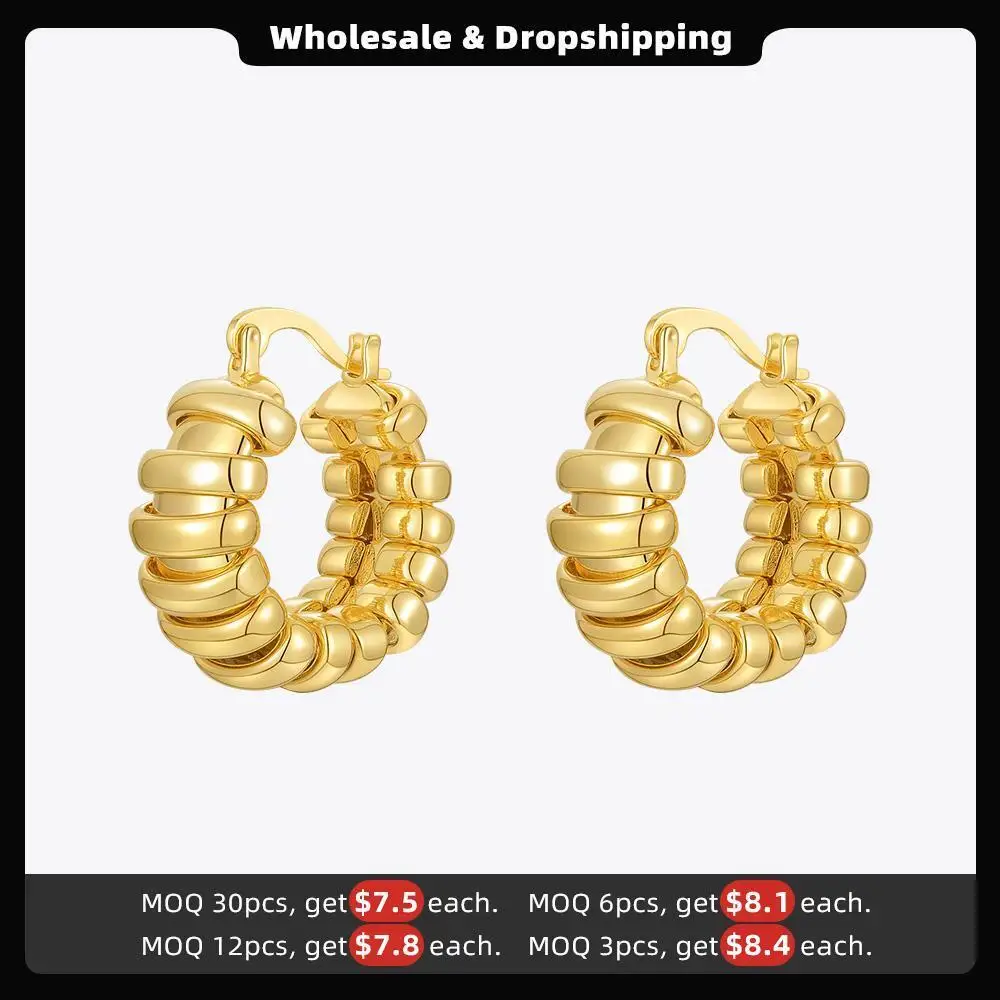 ENFASHION Circle Set Hoop Earrings For Women Gold Color Loops Earring Friends Gift Fashion Jewelry Boucle Oreille Femme E201221