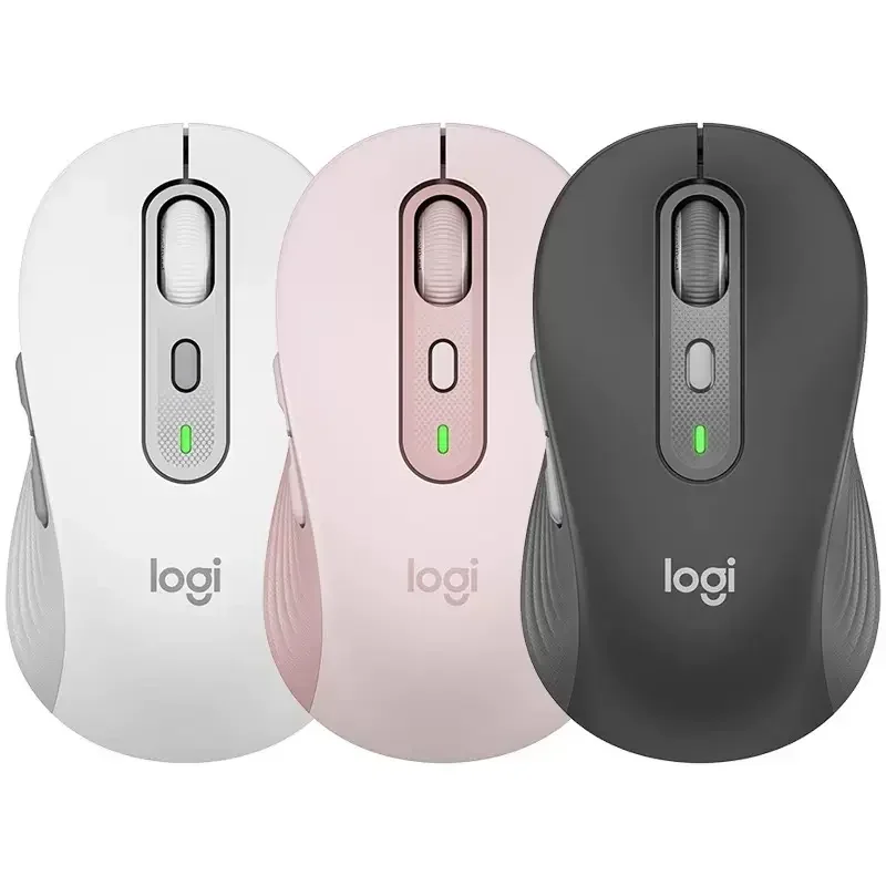 Logitech m750 mouse sem fio silencioso bluetooth mouse de escritório suporte até 3 dispositivos interruptor para mac/win programa não conectável