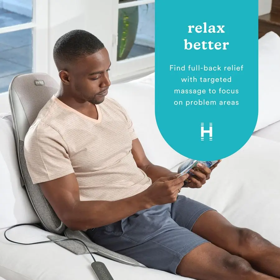 وسادة تدليك الاهتزاز Shiatsu Kneading amp مع الحرارة، العجن العميق، جهاز التحكم عن بعد المحمول، موجات الاهتزاز القطني، 3 مناطق تدليك