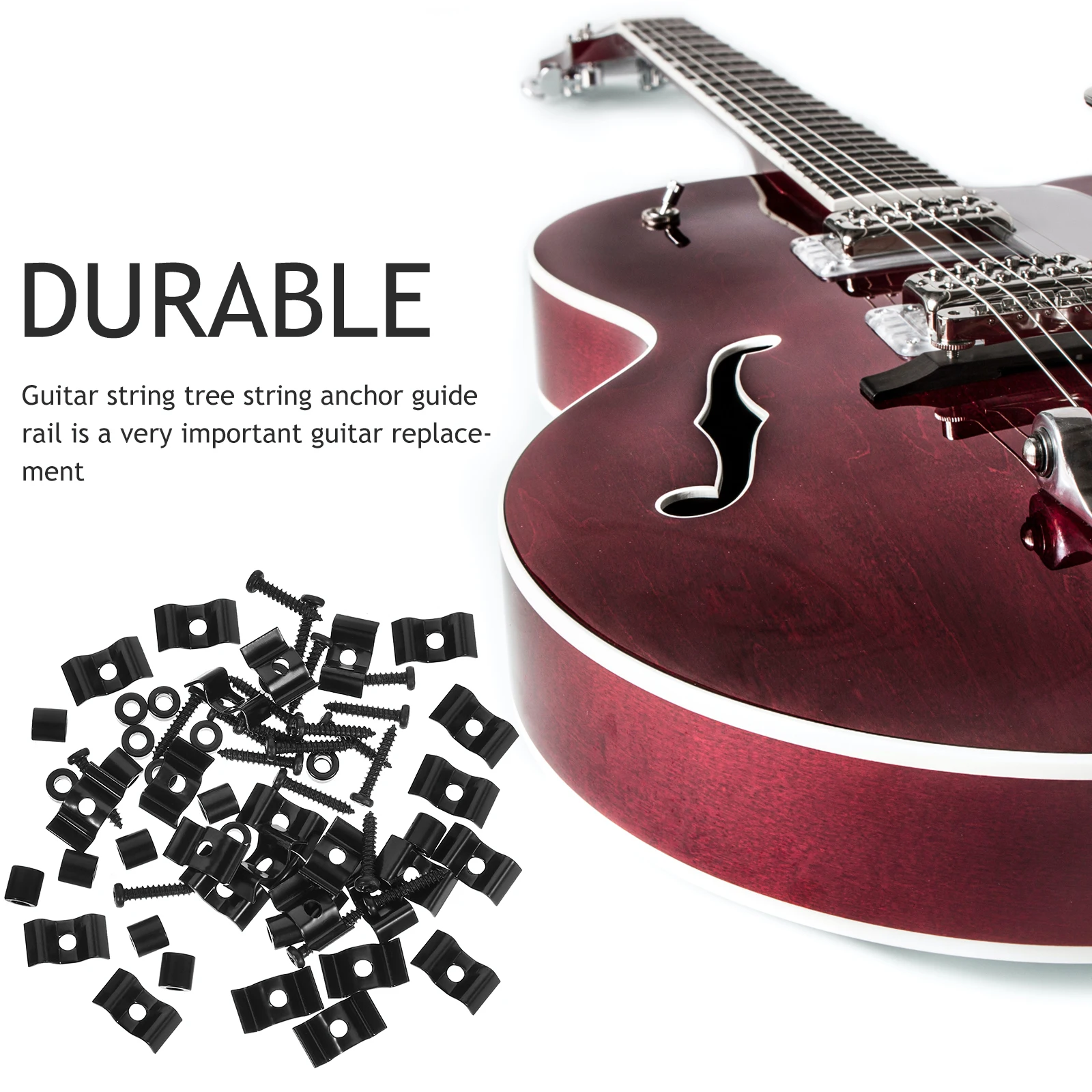 

10 Set Musical Instrument String Buckle Electric Guitar Part Metal Holders Parts and Accessories