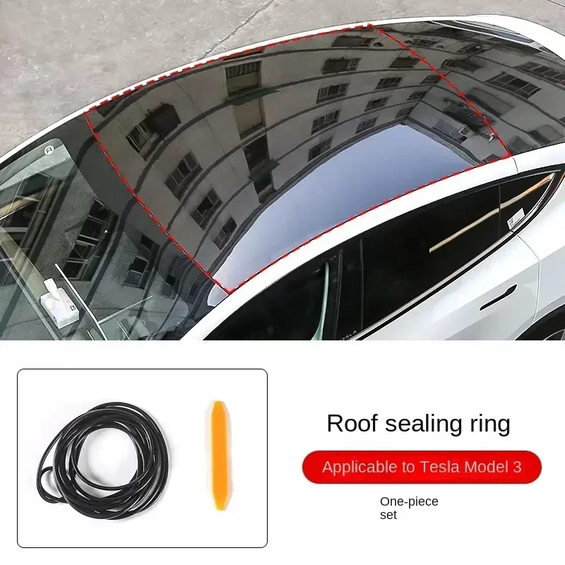

for Tesla Model 3 Y Sunroof Sealing Strip Waterproof Rubber Strip Roof Windshield Noise Reduction Sound Insulation Ring