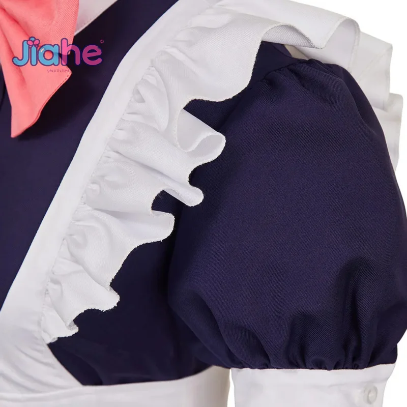 Ayase Momo Anime DAN DA DAN disfraz de cosplay fiesta de Halloween dulce mujer vestido de Lolita peluca accesorios conjunto de uniforme de sirvienta