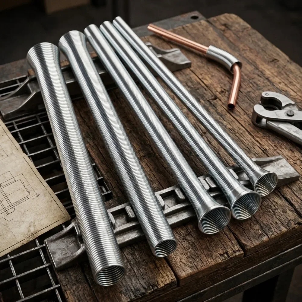 Air Condition Copper Spring Tube Bender Pipe Bender Spring Steels Tube Bender 20.5cm 5Pcs Hand Tools Parts Air