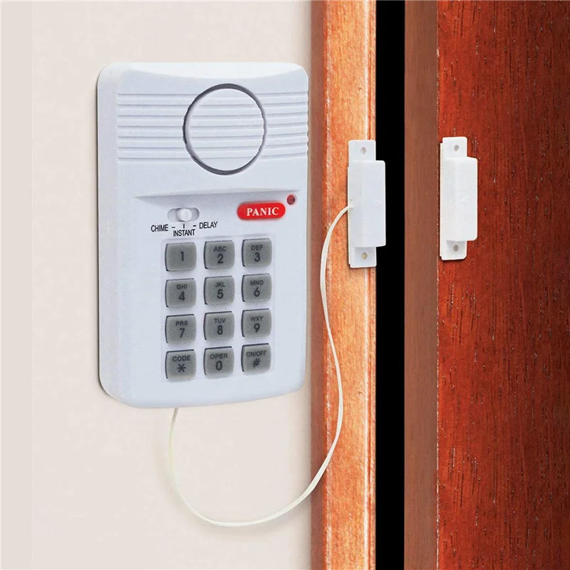 Tastiera antipanico con pin di sicurezza per allarme porta wireless A14M 3X per capannone garage home office