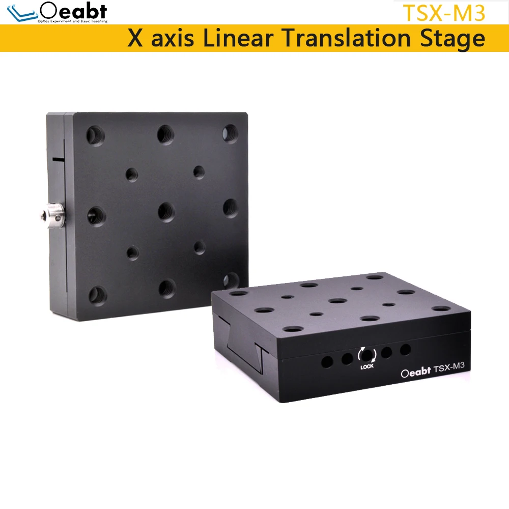 TXS-M3 X-axis Linear Translation Table Linear Slide Table Displacement Platform Single-Axis Precision Drive Dovetail Table