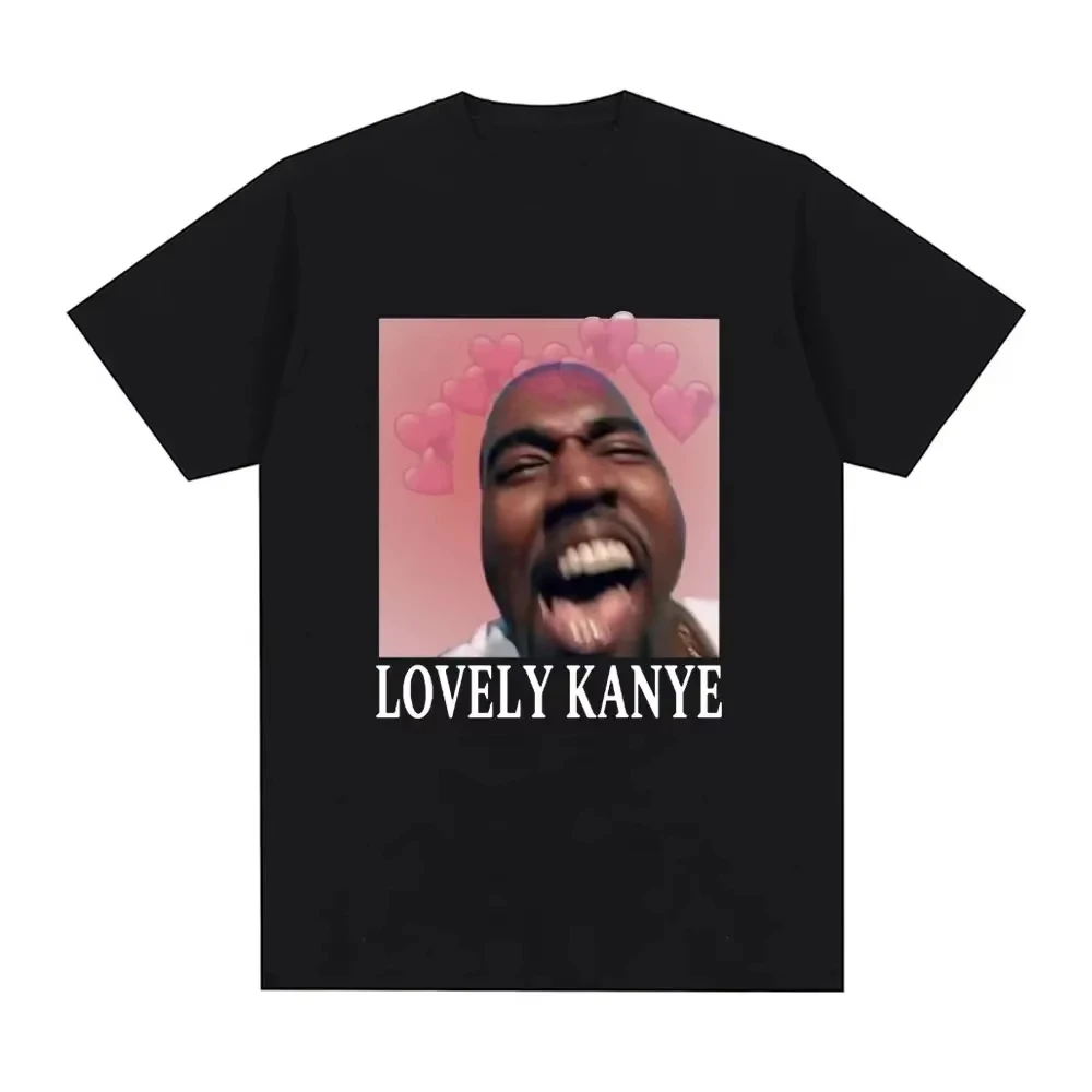 

Забавная милая футболка Kanye West, модная винтажная футболка в стиле хип-хоп, повседневные хлопковые футболки с короткими рукавами, мужская одежда унисекс