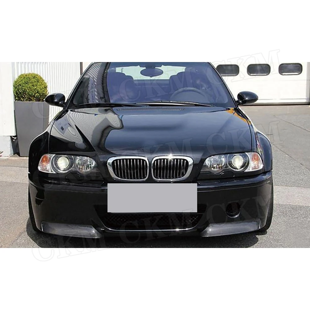 

Накладки-сплиттеры на передний бампер из карбона для BMW 3 серии E46 M3, стиль 3D, 1999-2006, FRP Prime Canard Guard