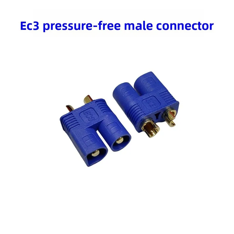 WeldableEC2/EC3/EC5Model airplane connector Banana plug high-current power battery pack plug, copper plated with gold