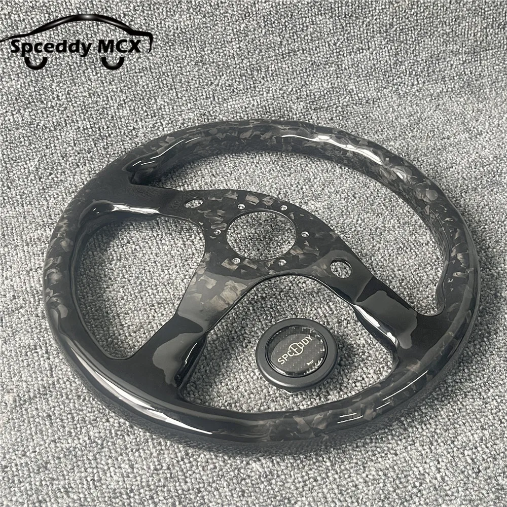 Motorsport Spceddy 100% Full Carbon Fiber Steering Wheel Forging Craft 14inch 340mm Dirft Competitive Spirit 13inch 320mm