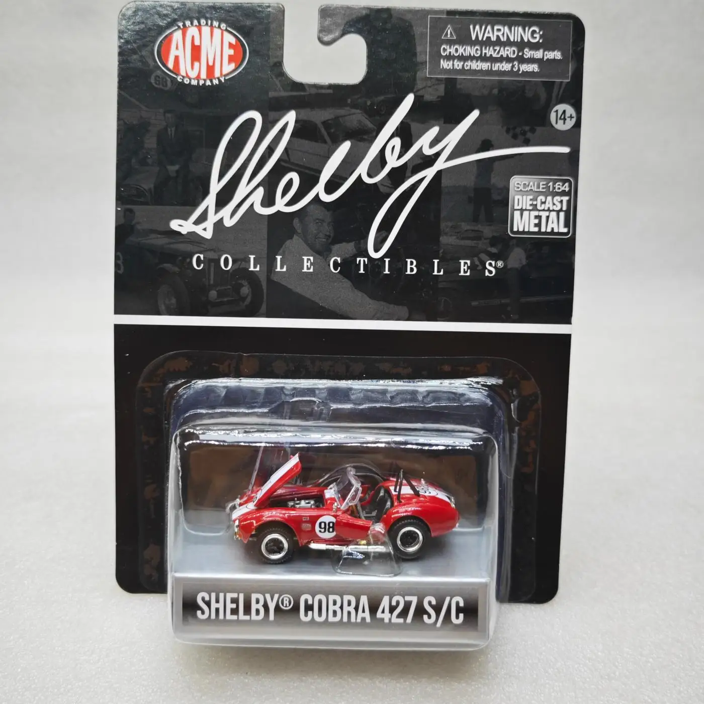 

Shelby Cobra 427 S/C #98 red toy car model