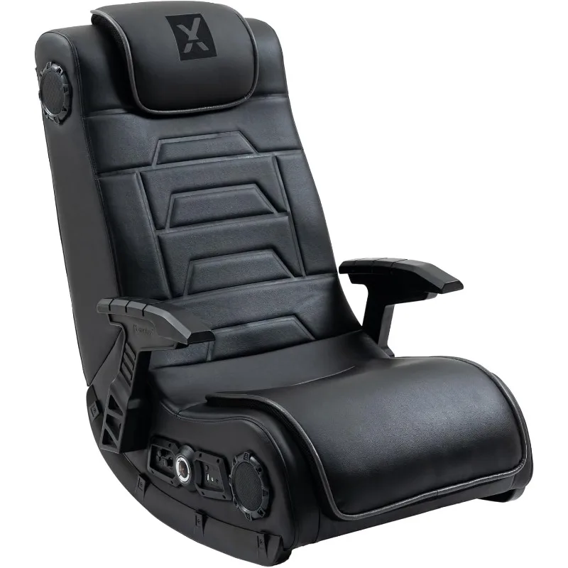 Pro Series H3 XL Video Gaming Floor Chair with Armrests, Built-In Audio & Vibration via Wireless Bluetooth, Black