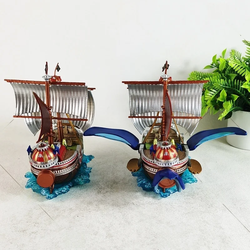 

Anime One Piece Pirate Ships Thousand Sunny Ship Model Franky Luffy Marine Pirate Boat Action Figure Statue Model Toys Ornament