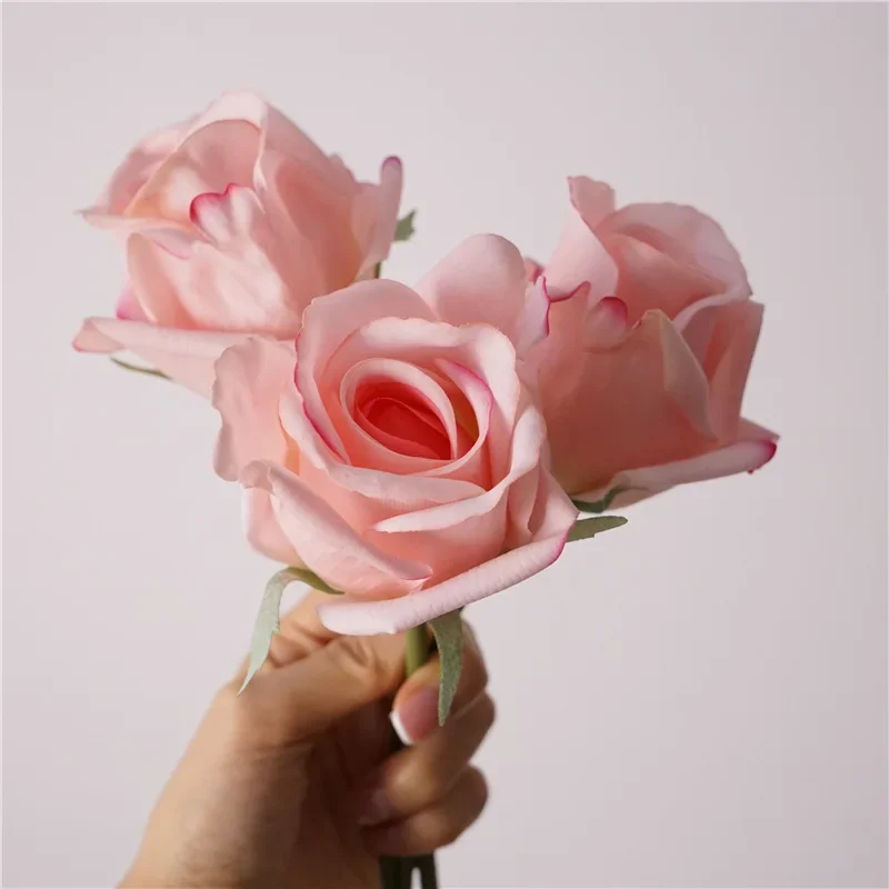

High Quality Artificial Rose Flower Bouquet Christmas Decorations Vases Accessories Wedding Supplies Natural Preserved Flowers