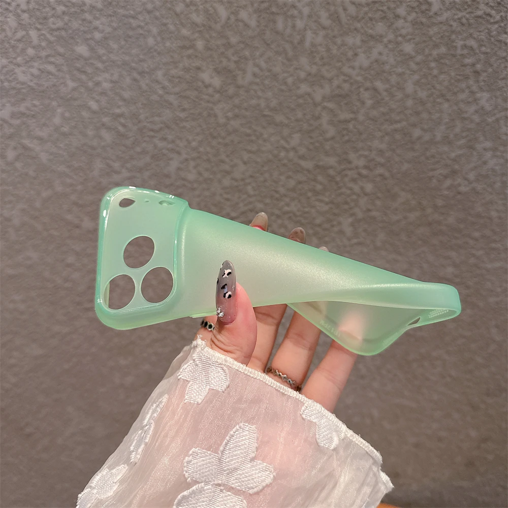 Funda suave transparente mate de TPU ultrafina para iPhone 17 16 15 14 13 12 11 Pro Max Plus cubierta protectora a prueba de golpes de Color sólido