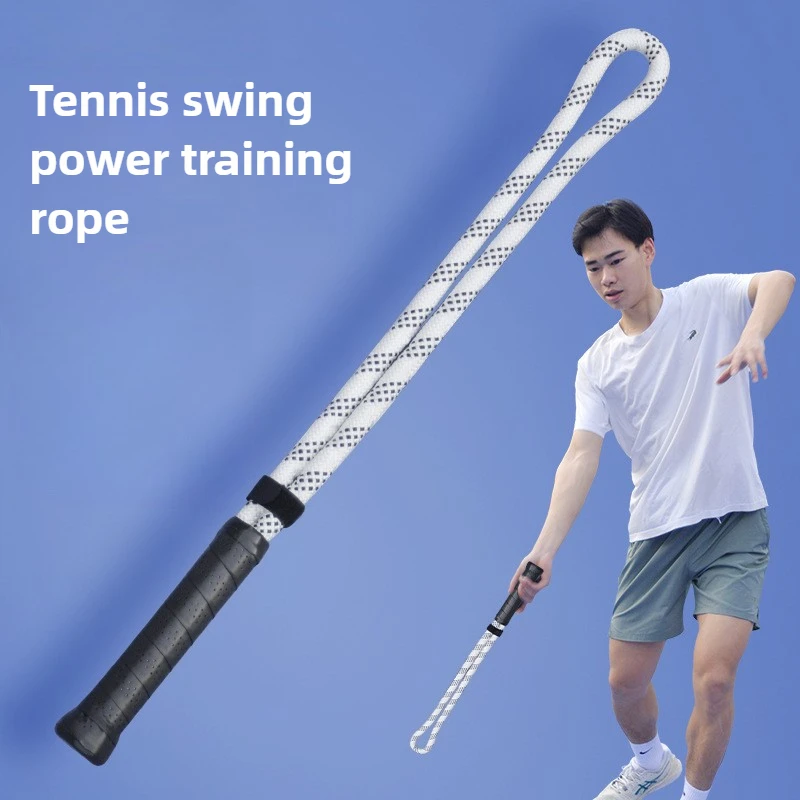 

Professional Tennis Swing Power Rope Beginner Practice Tennis Swing Trainer Portable Training Device Sturdy Sports Equipment
