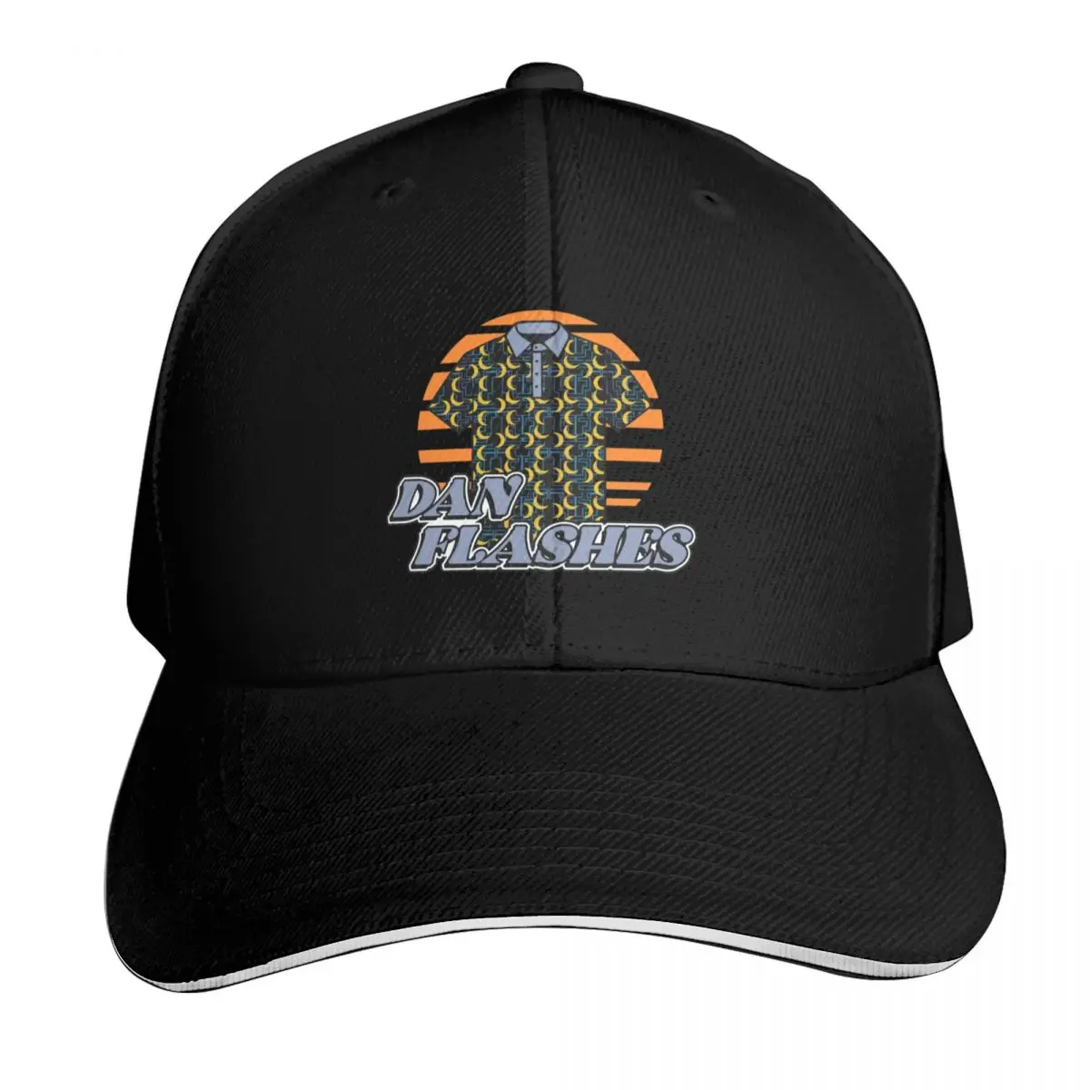 Dan Flashes Baseball Cap Streetwear Hip Hop Trendy Vintage Retro Embroidered Lightweight Packable