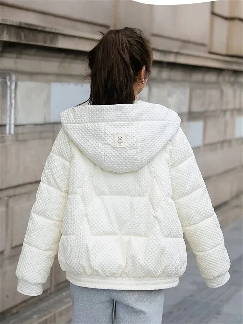 Nouveau hiver court vers le bas coton veste femmes Parkas à capuche épais chaud manteau coréen décontracté doudoune vêtements d'extérieur amples