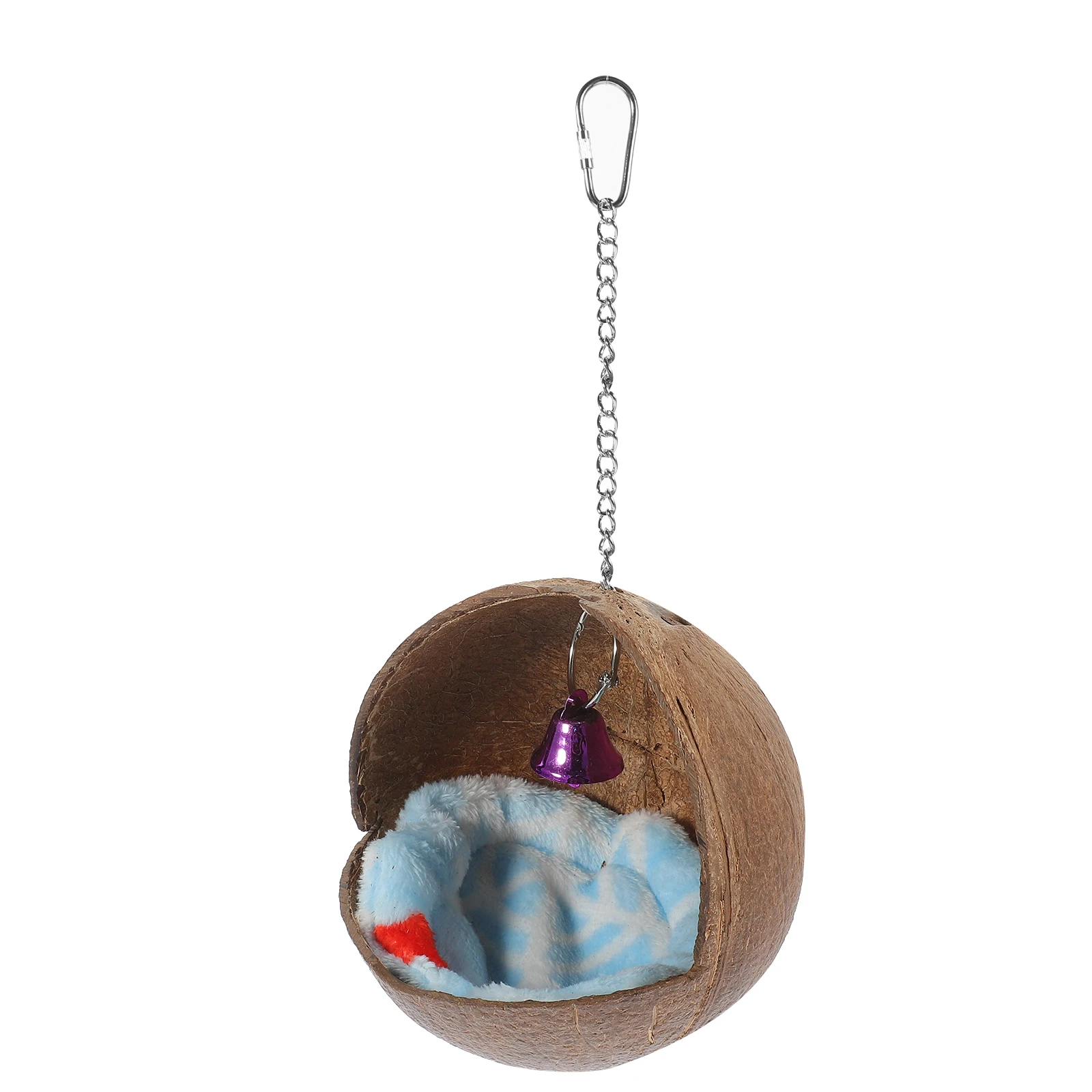 

Natural Coconut Shell Bird Nest for Cage Hanging Parrot House Breathable Bird Bed Outdoor Garden Balcony Decor Resistant to