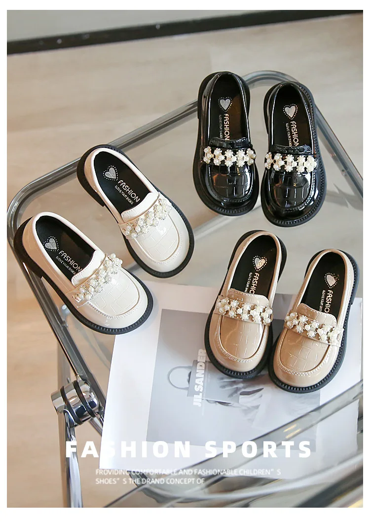 Chaussures Cuir De Fille Automne Casual Mocassin Et Loafer Pour