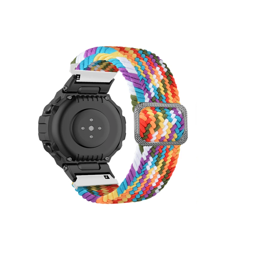 Pulseira ajustável para Amazfit T-Rex Pro, Correia de Nylon Macia, Relógio Inteligente Respirável, Acessórios de Pulseira Elástica, Novo, 2023