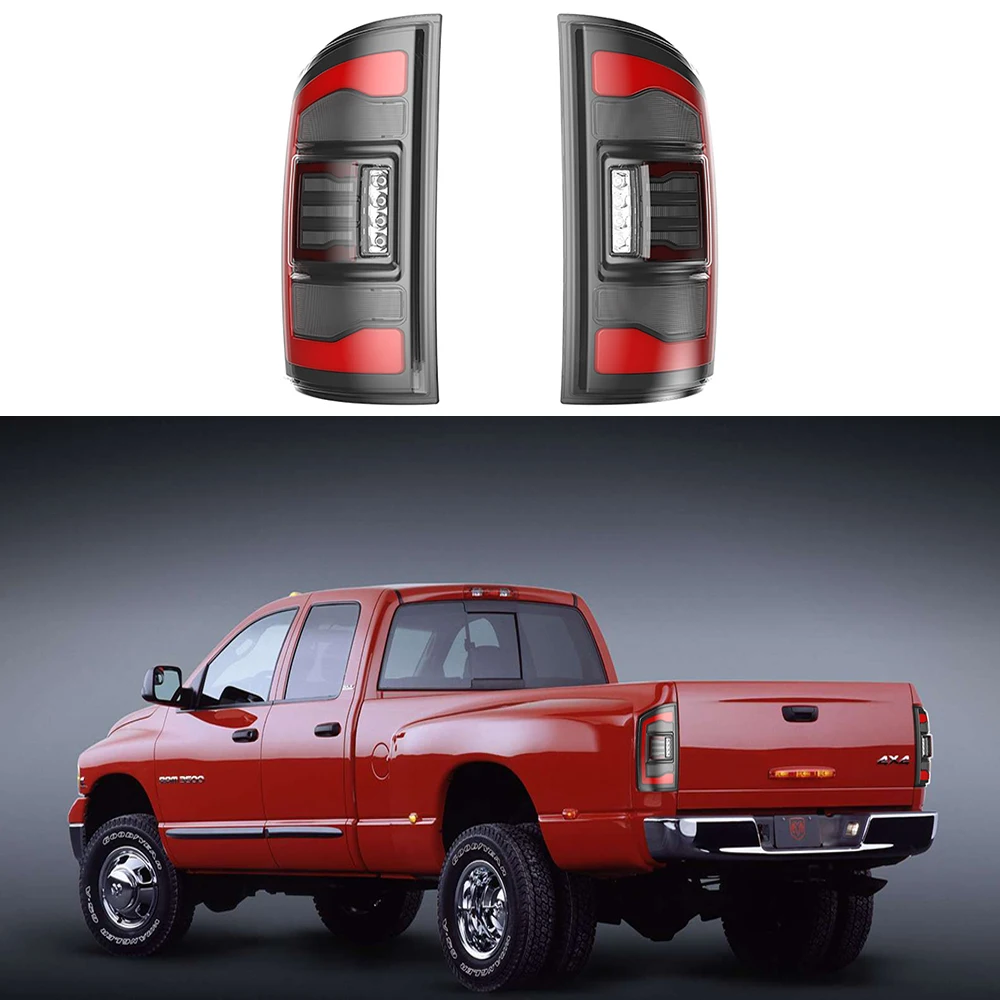 

1 PairCar Tail Light Assembly Accessories LED Taillights With Running Light For Dodge 2002-2006 Ram1500 2003-2006 Ram 2500 3500