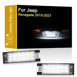 12V Waterproof LED Number Plate Lamp For Jeep Renegade 2015 2016 2017 2018 2019 2020 2021 White License Plate Light Assembly