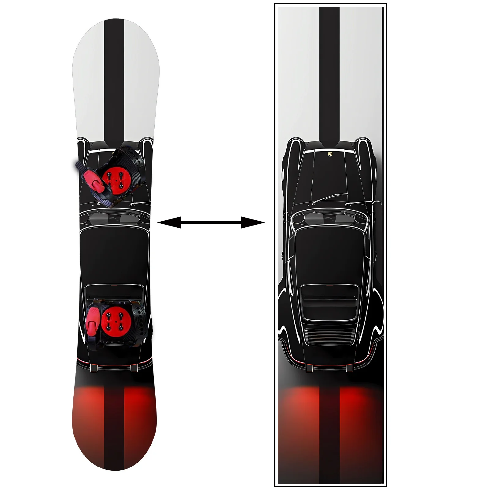 

1 piece of black riding cool bike snowboard sticker snowboard personality decoration sticker snowboard sticker snowboard