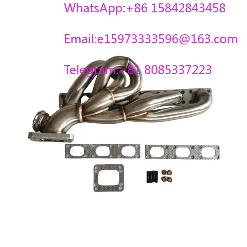 Stainless Steel Turbo Exhaust Manifold High Flow Racing Header Optimize Exhaust Gas Flow Performance