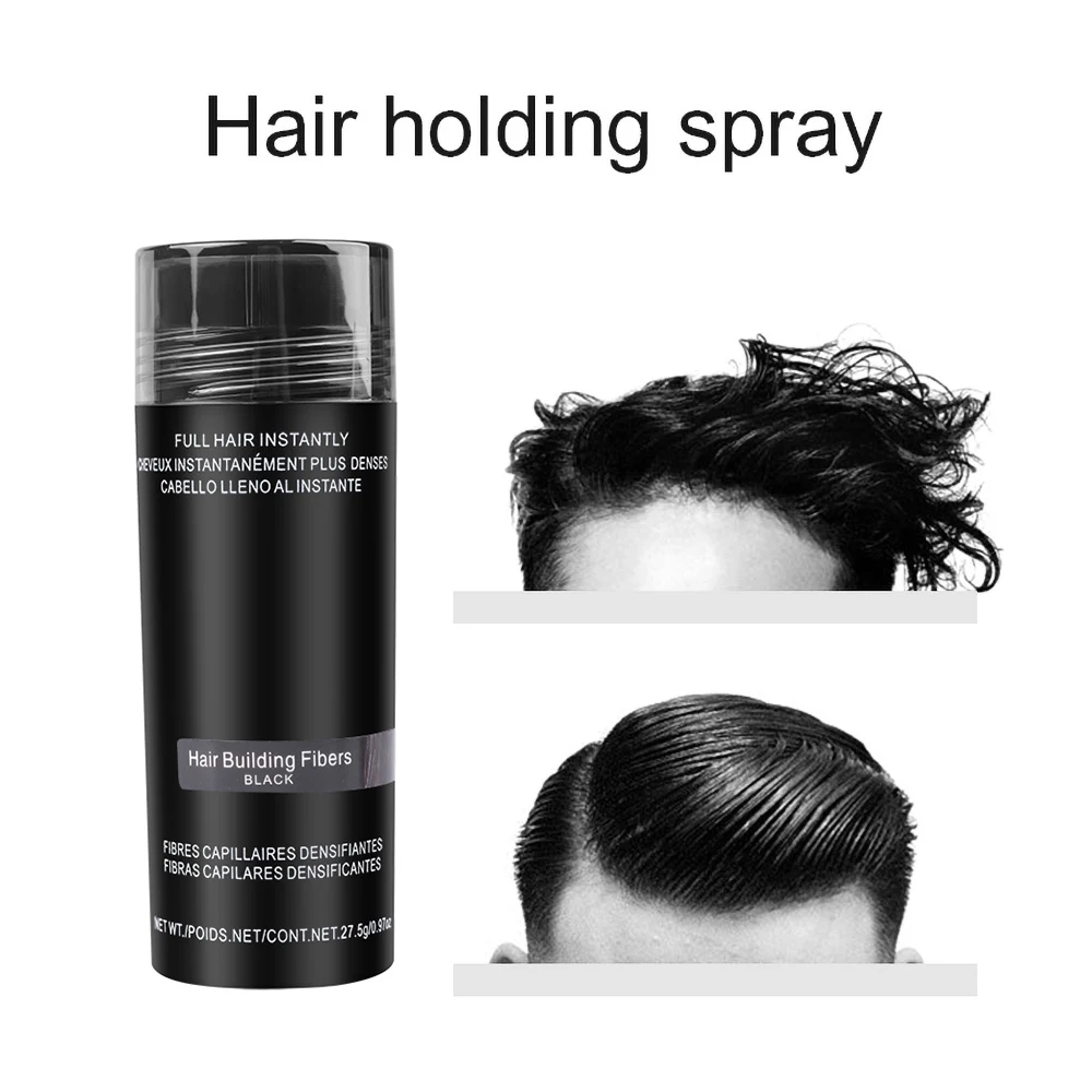 Natural Keratin Hair Fiber 27.5g Men Hair Growth Powder Authentic Hair Fibers Hair Building Powder Hair Growth Thickening Spray