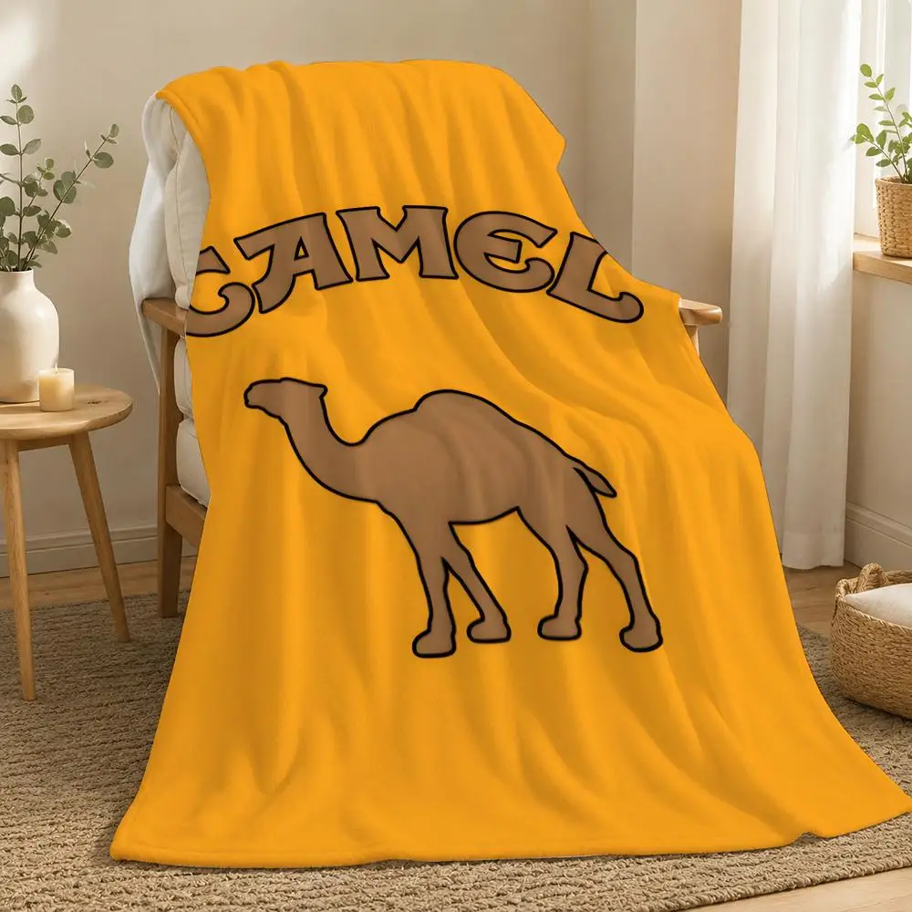

Camel Animal Wall Art Throw 240g flannel blanket, suitable for sofas, beds, offices, exquisite gift blankets